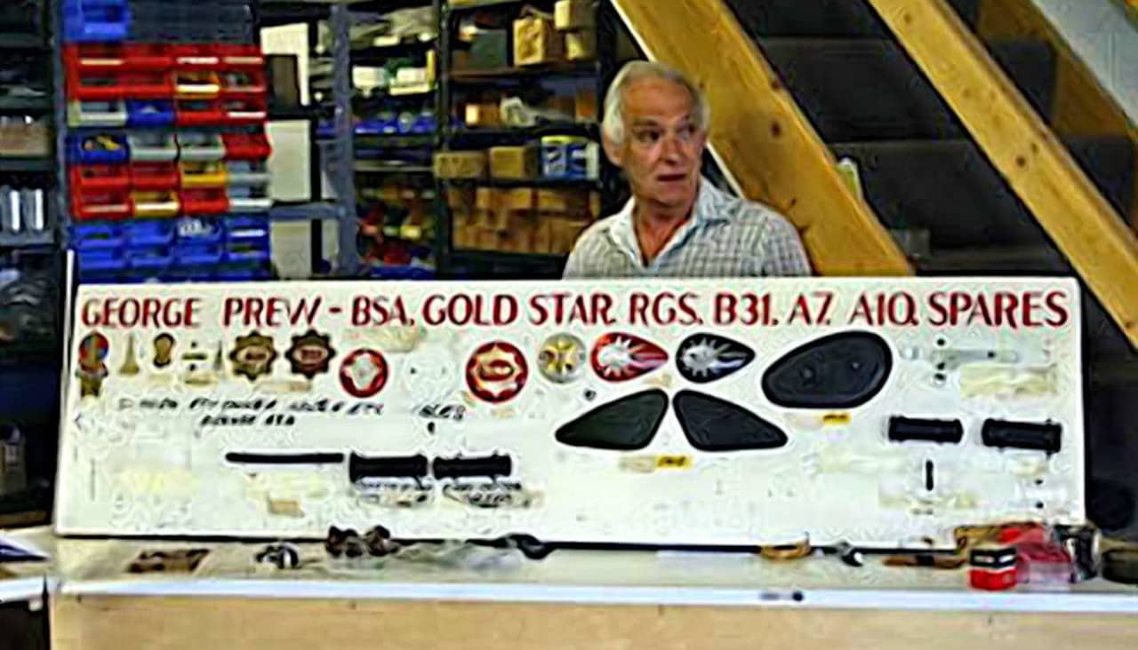 Geoge Prew BSA Gold Star Parts